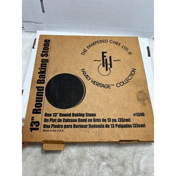 Pampered Chef family heritage collection 13” round bakery stone - Picture 1 of 5